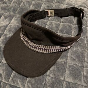 Kavu Black and Patterned Visor Cap